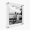 Wexel Art Double Panel Clear Acrylic Floating Wall Frame with Silver Hardware